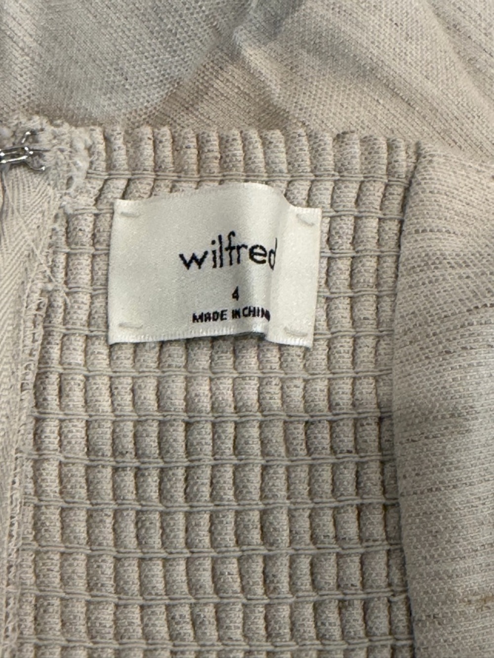 Wilfred Light Cream Halter Button-Front Jumpsuit - Picture 2 of 2